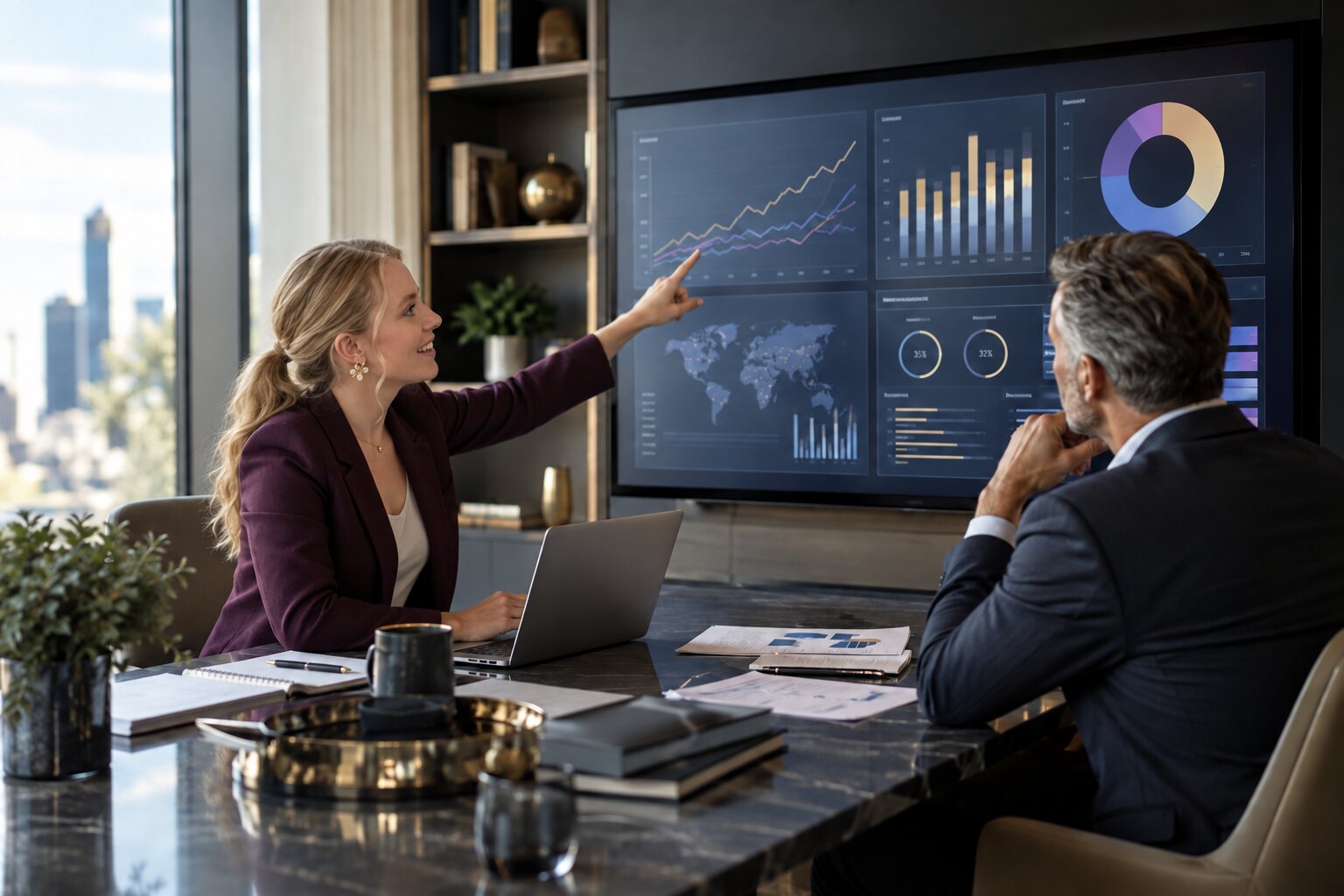 Bedrijfsprestaties worden gezamenlijk geanalyseerd