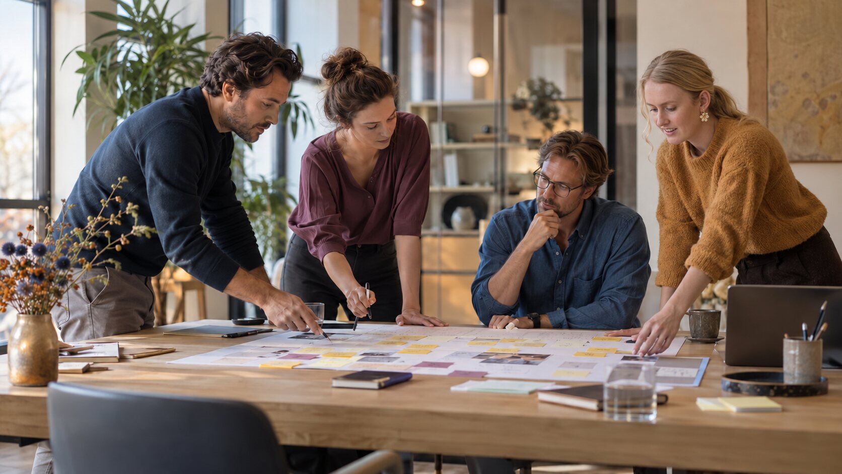 Team brengt een werkproces in kaart